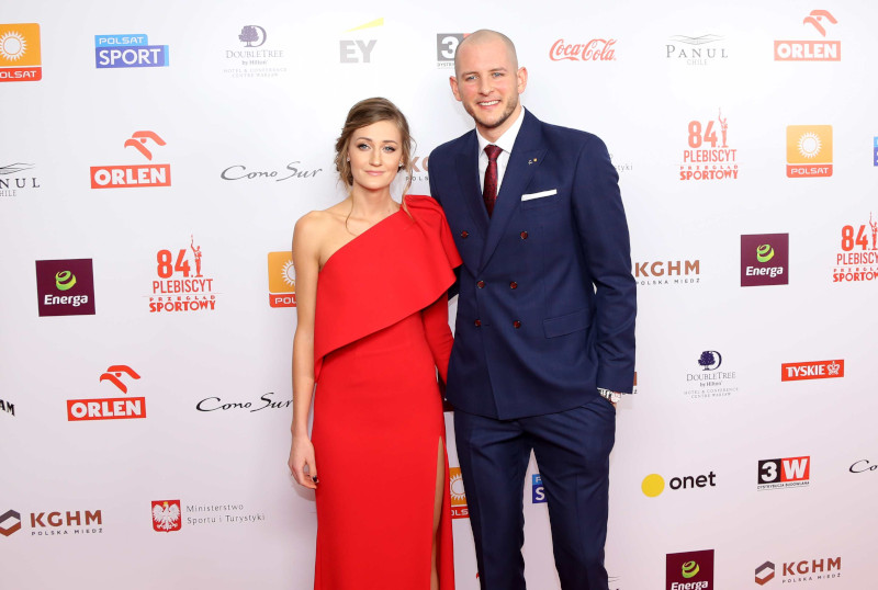 Bartosz Kurek z narzeczoną na Gali Mistrzów Sportu